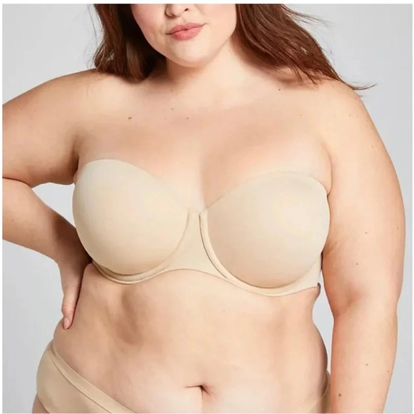 Cacique Collection Lightly Lined Multi-Way Strapless Bra 50C - Picture 5 of 12